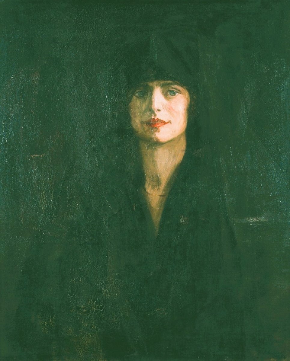 article thumb - A portrait of Muriel MacSwiney, painted with oil paint