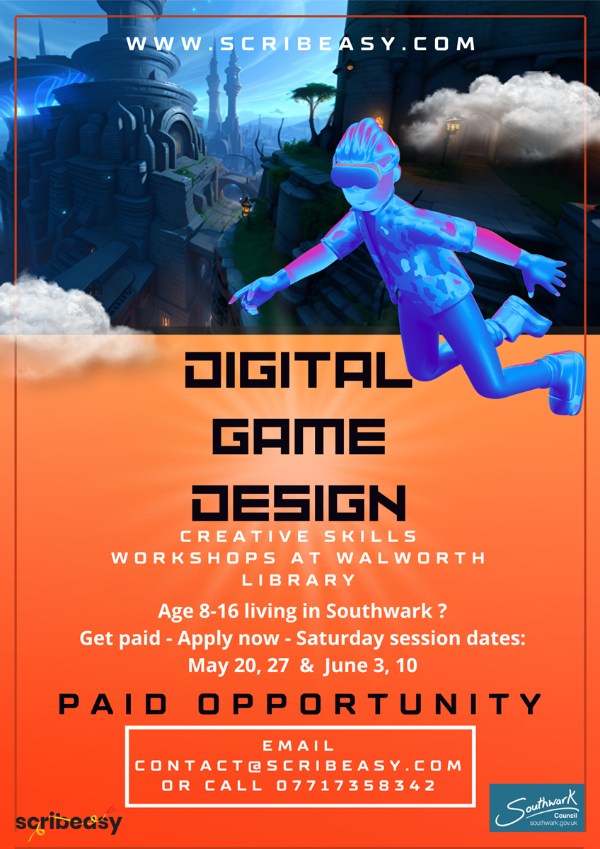 article thumb - Digital Game design workshop flyer