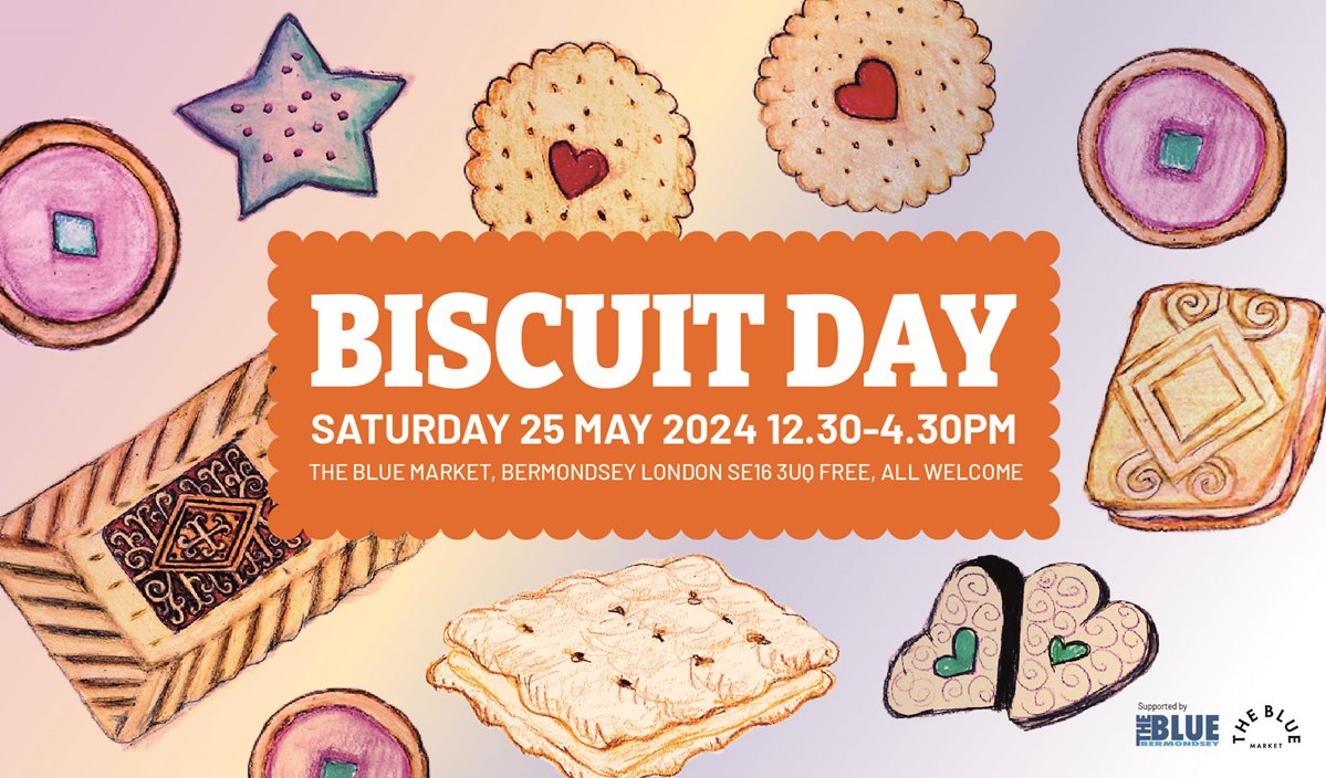 article thumb - Biscuit Day in The Blue Market, drawing by Nicole Mollett and local residents