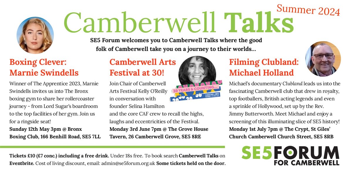 article thumb - Camberwell Talks Summer Season 2024