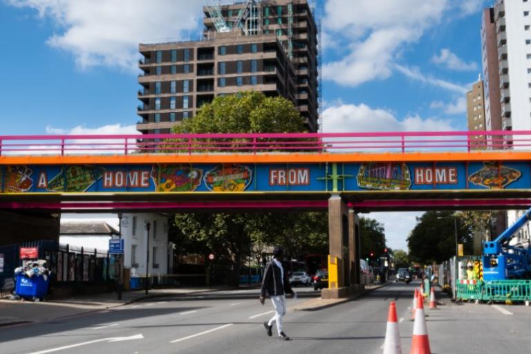 A Home from Home mural, Old Kent Road