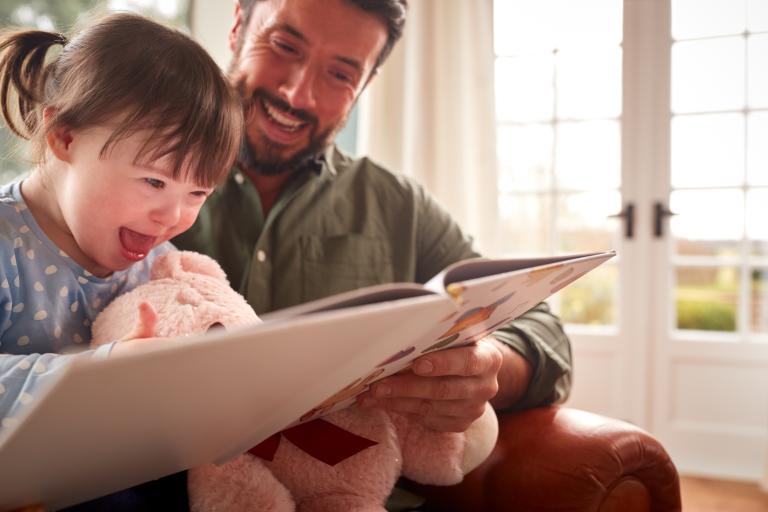 Parent reading to child