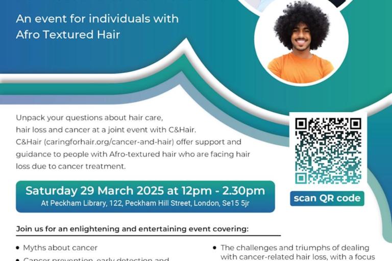 Flyer of event held on 29 March 2025 at Peckham Library