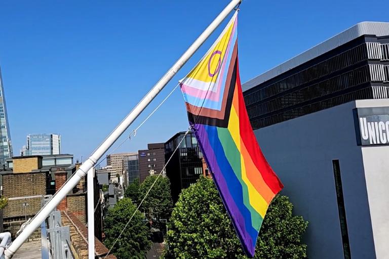 Pride flag, Tooley Street