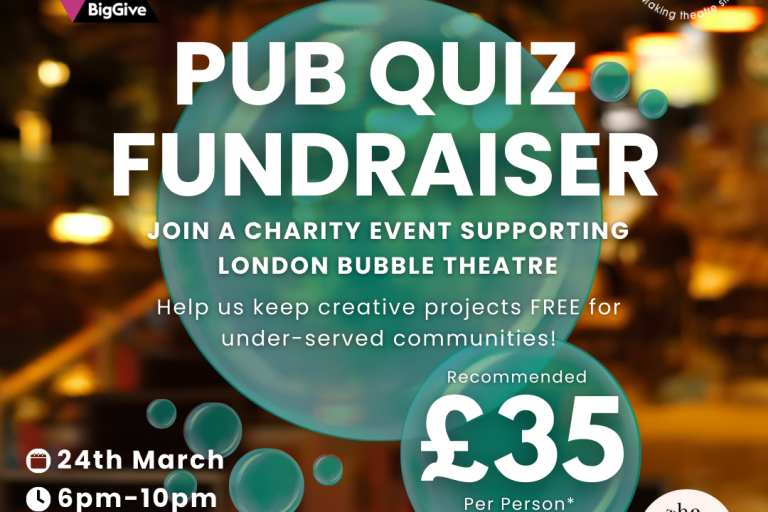 Pub quiz fundraiser poster design