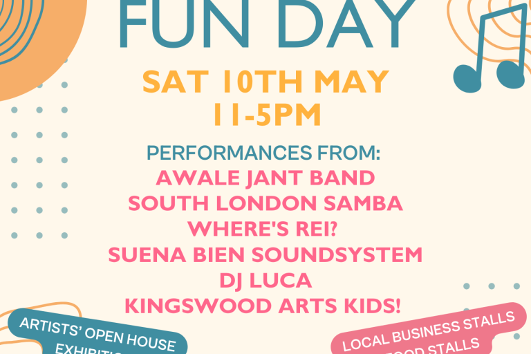 Family Fun Day on Saturday 10th May at Kingswood Arts
