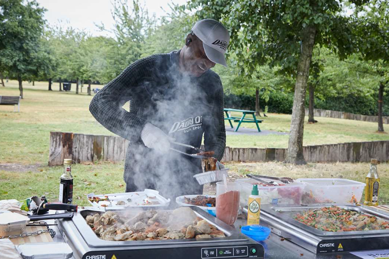 Burgess Park outdoor cooking facilities