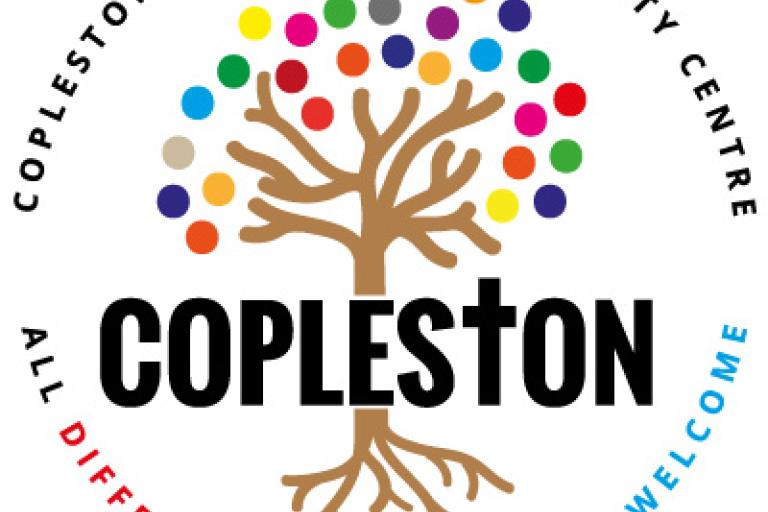 An image of a colourful tree with the words All Different, All Equal, All Welcome