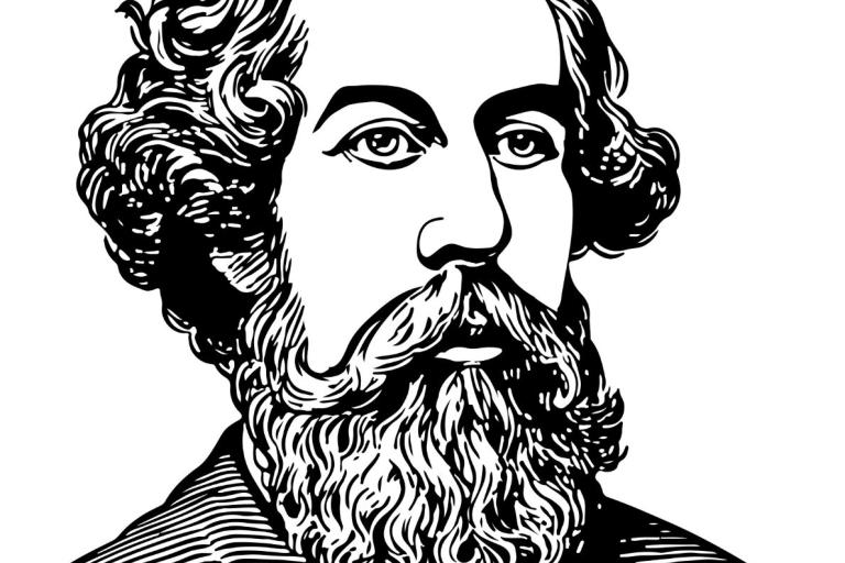 Illustration of Charles Dickens