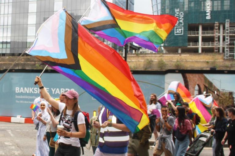 Pride march in Southwark