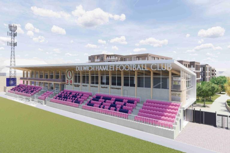 The planned design for the new stadium