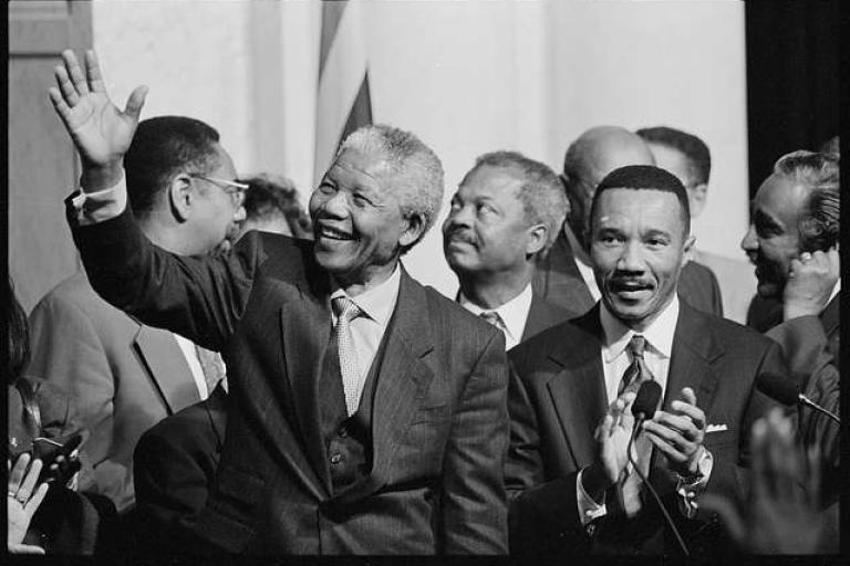 Picture of Nelson Mandela.
