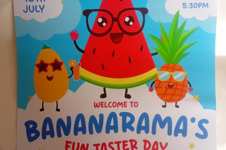 Bananarama Fun Taster Day includes sensory mix,  face painting, Tshirt Making,  Arts and Crafts and Much More 