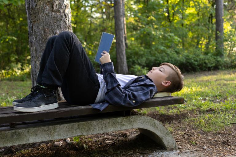 Boy on Bench