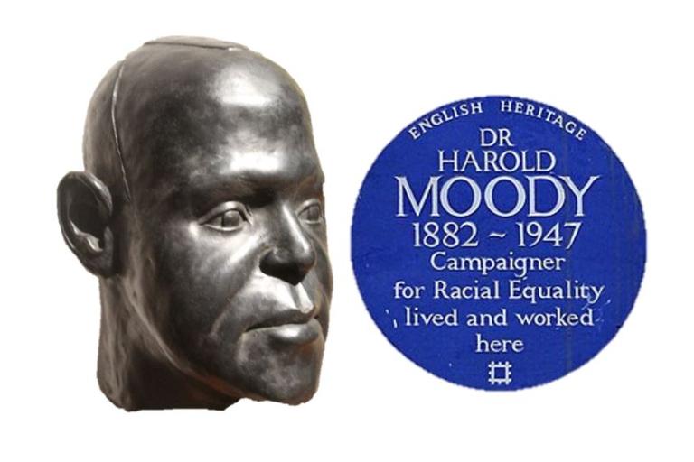 Harold Moody bust and his blue plaque