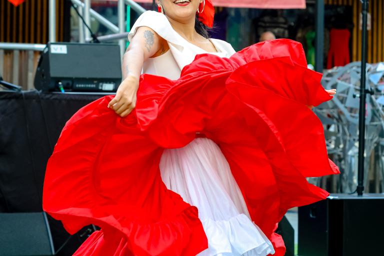 Dancer at festival