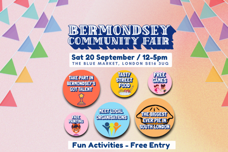Bermondsey Connects! Community Fair, a vibrant celebration designed to connect the local community.