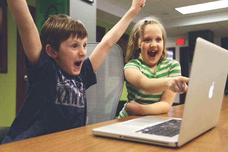Children excited 