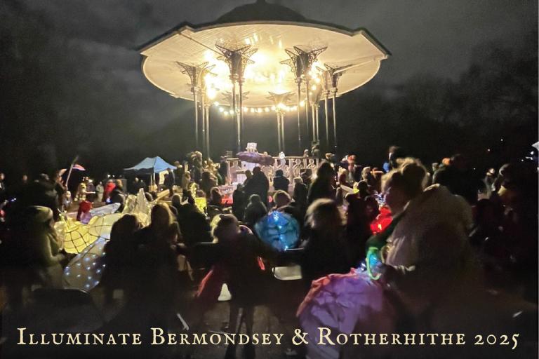 Illuminate Bermondsey and Rotherhithe 2025 Lantern Procession from The Blue Market to Southwark Park