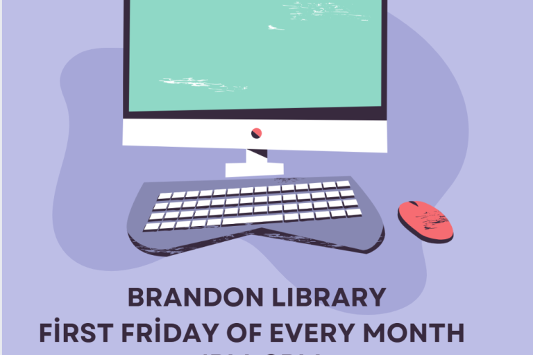 Brandon Library - IT Taster session - First Friday of every month - 1pm-2pm