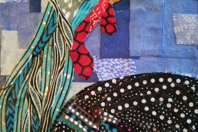 fabric art for bhm