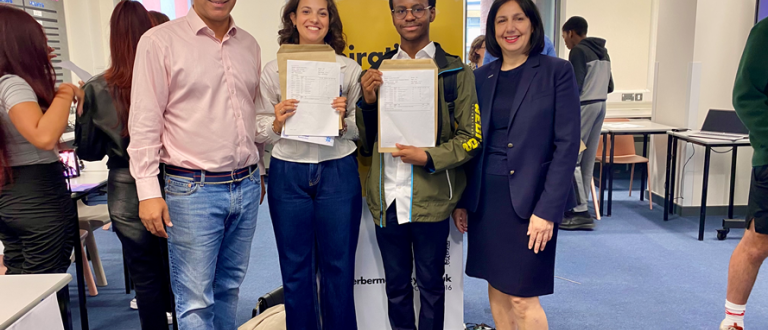 Cllr Ali with students from Charter School Bermondsey