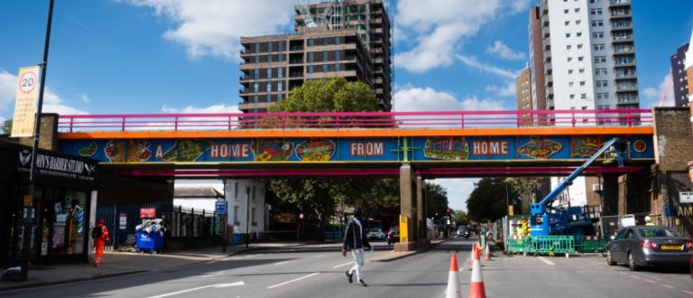 A Home from Home mural, Old Kent Road