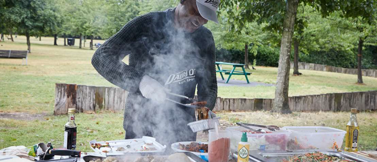 Burgess Park outdoor cooking facilities