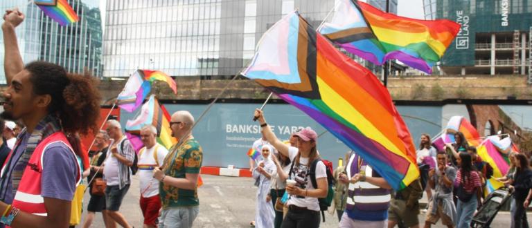 Pride march in Southwark