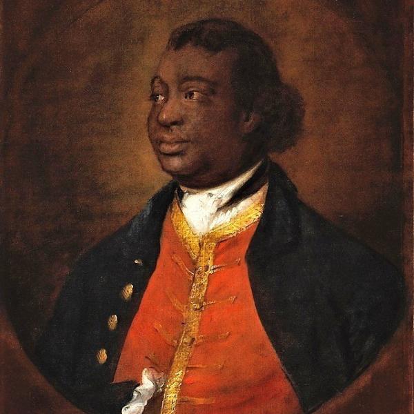Painted portrait of a Black man in 18th century dress