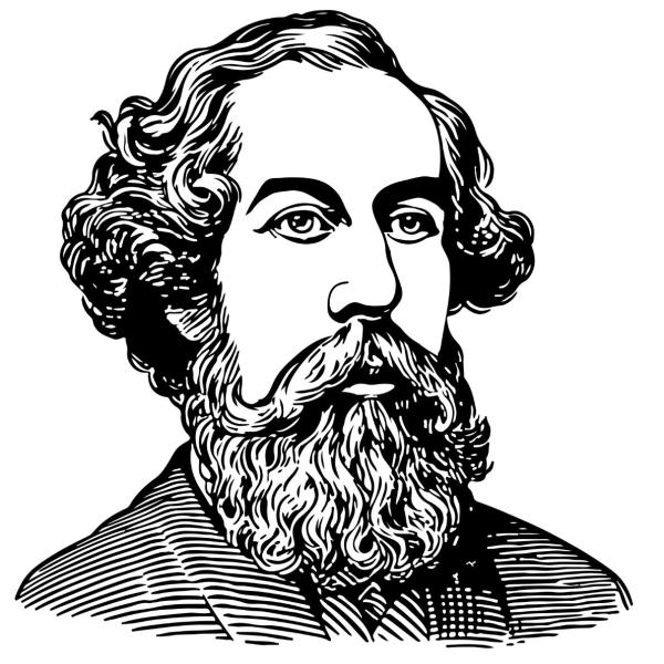 Illustration of Charles Dickens