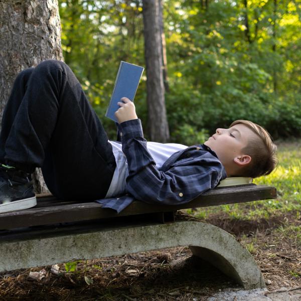 Boy on Bench