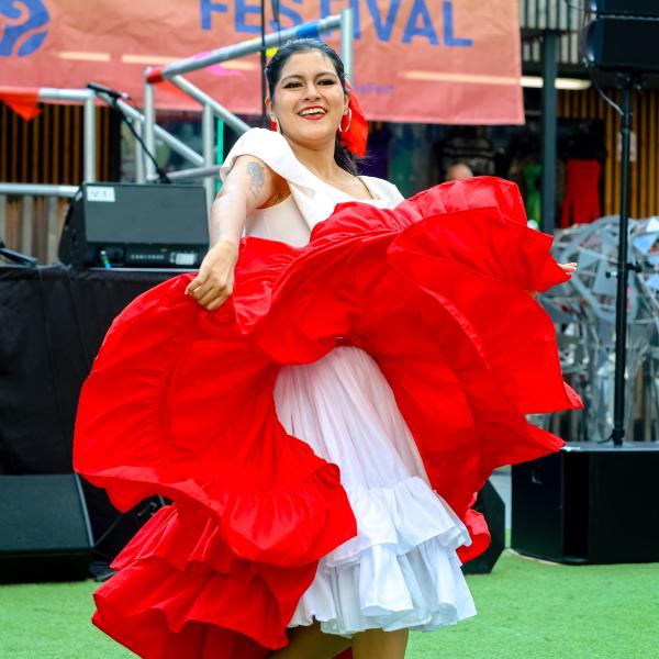 Dancer at festival