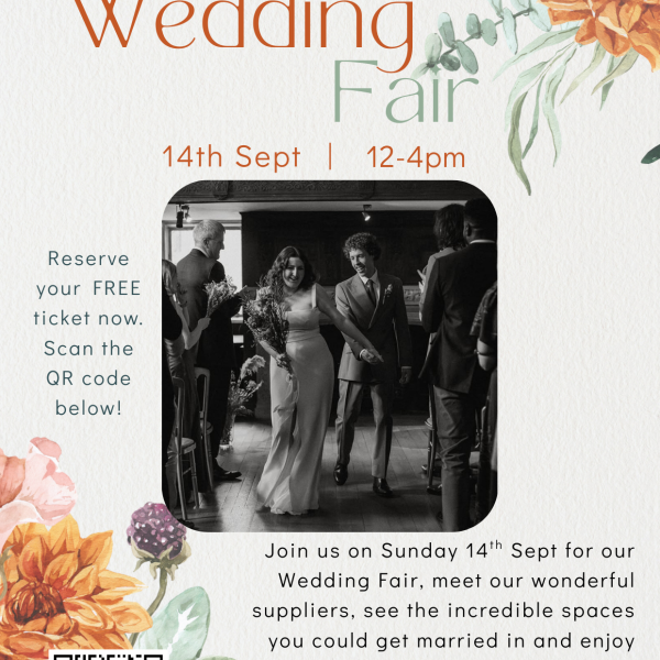 Wedding Fair Sunday 14th September at Kingswood Arts