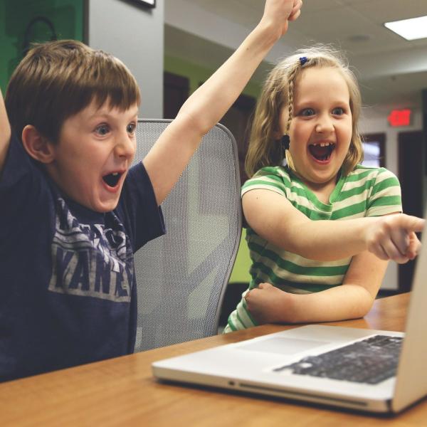 Children excited